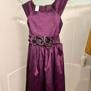 Girls Purple fancy dress Size 10 Made in USA  Vintage